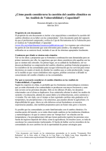 ¿Cómo puede considerarse la cuestión del cambio climático en los