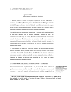 16. ATENCIÓN PRIMARIA DE SALUD1 La atención ambulatoria de