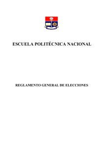 reglamento general de elecciones de la