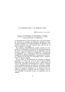 LA DISCRIMINACIÓN Y EL DERECHO PENAL La