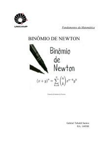 BINÔMIO DE NEWTON