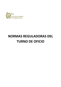 normas reguladoras del turno de oficio