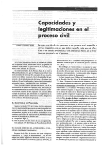 Capacidades y legitimaciones en el proceso civil