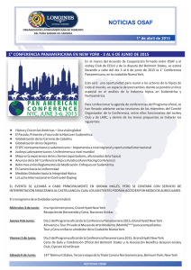 Noticias OSAF 1-4 Conferencia Panamericana