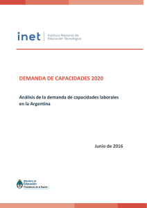 Demanda de capacidades 2020 - Instituto Nacional de Educación