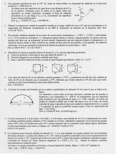 . Una pequeña superficie de área S.=10`3 mº, emite de forma difusa