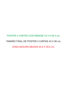 POSTER 4 CARTAS CON REBASE 43.3 X 56.3 cm