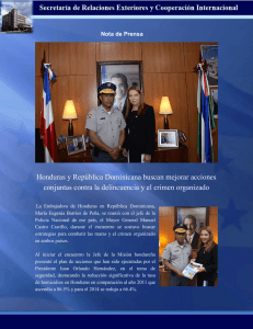 Honduras y República Dominicana buscan mejorar acciones