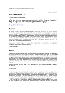 ¿Por qué ocurren movimientos oculares rápidos durante