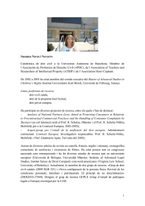 1 Susanna Navas i Navarro Catedràtica de dret civil a la Universitat