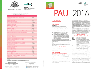 PAU 2014-15 IMPRIMIBLE - Universidad de Oviedo