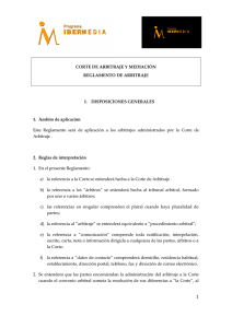 Reglamento de Arbitraje Ibermedia