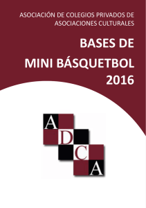 Bases de Mini Básquetbol - asociación de colegios privados de
