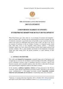 2015 statement a reformed market economy: entrepreneurship for
