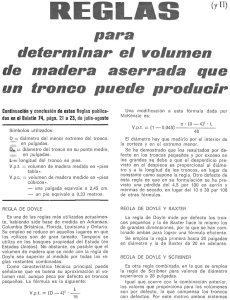 Reglas para Calcular Volumen de Madera Aserrada