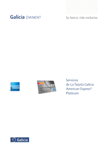 Tarjeta Galicia American Express Platinum