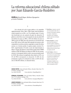La reforma educacional chilena editado por Juan Eduardo García