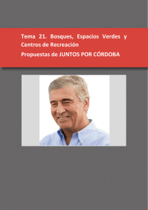 Tema 21. Bosques, Espacios Verdes y Centros de Recreación