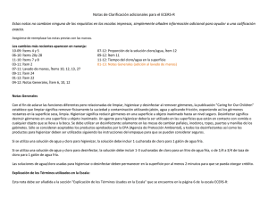 Notas de Clarificación adicionales para el ECERS-R Estas