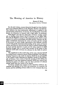 The Meaning of America in History