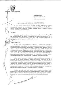 sentencia del tribunal constitucional asunto antecedentes