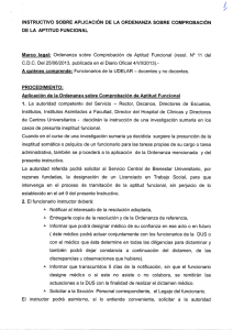 instructivo sobre aplicación de la ordenanza sobre comprobación