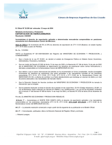 Resolución 335/2004 EXPORTACION DE HIDROCARBUROS