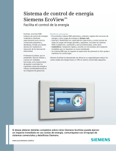 Sistema de control de energía Siemens EcoViewTM