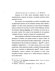 PERSONAJES DE LA IRONIA Y EL HUMOR Destacan en el