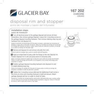 disposal rim and stopper