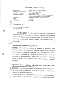 Sentencia de la Sala Penal de Apelaciones