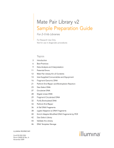 Mate Pair Library v2 Sample Preparation Guide for 2