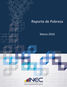 Reporte de Pobreza - Instituto Nacional de Estadística y Censos
