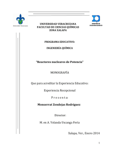 Reactores nucleares de Potencia - Repositorio Institucional de la