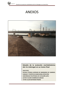Estudio de la evolución morfodinámica del río Llobregat en su tramo