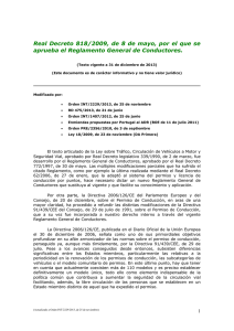 Real Decreto 818/2009, de 8 de mayo, por el que se aprueba el