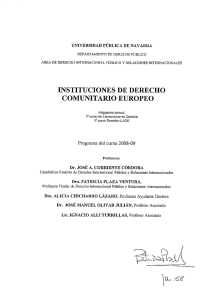 instituciones de derecho comunitario europeo