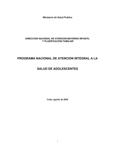 Programa Nacional de Atención Integral a la Salud de Adolescentes