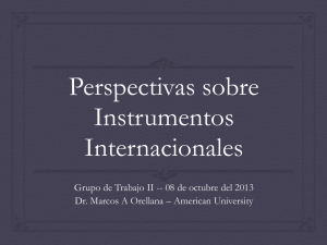 Tipología de Instrumentos Internacionales