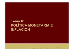 Tema 6: POLÍTICA MONETARIA E INFLACIÓN