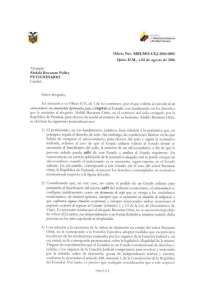 Lea la respuesta de la Cancillería al pedido de Abdalá