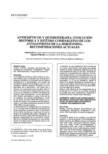 Page 1 REVISIONES ANTIEMÉTICOS Y QUIMIOTERAPIA