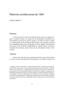 reforma constitucional de 1994