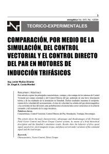 comparación, por medio de la simulación, del control vectorial y el