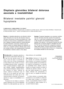 Displasia glenoidea bilateral dolorosa asociada a inestabilidad