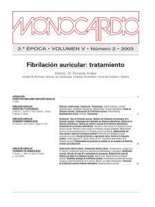 Fibrilación auricular: tratamiento - Sociedad Castellana de Cardiología