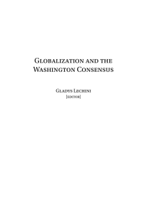 Globalization and the Washington Consensus
