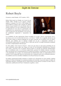 Robert Boyle - Cajón de Ciencias
