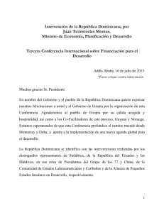 Intervención de la República Dominicana, por Juan Temístocles