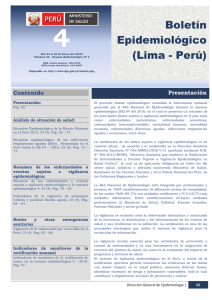 Boletín Epidemiológico (Lima - Perú)